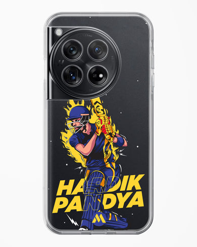 Hardik Hardhitter Pandya Crystal Clear Transparent Case-(OnePlus)