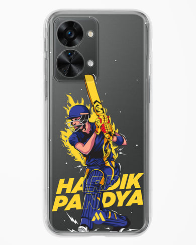 Hardik Hardhitter Pandya Crystal Clear Transparent Case-(OnePlus)