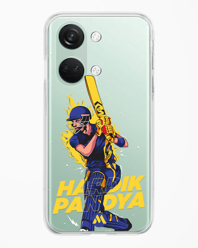 Hardik Hardhitter Pandya Crystal Clear Transparent Case-(OnePlus)