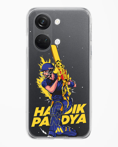 Hardik Hardhitter Pandya Crystal Clear Transparent Case-(OnePlus)