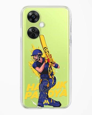 Hardik Hardhitter Pandya Crystal Clear Transparent Case-(OnePlus)