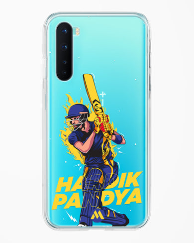 Hardik Hardhitter Pandya Crystal Clear Transparent Case-(OnePlus)