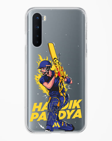 Hardik Hardhitter Pandya Crystal Clear Transparent Case-(OnePlus)