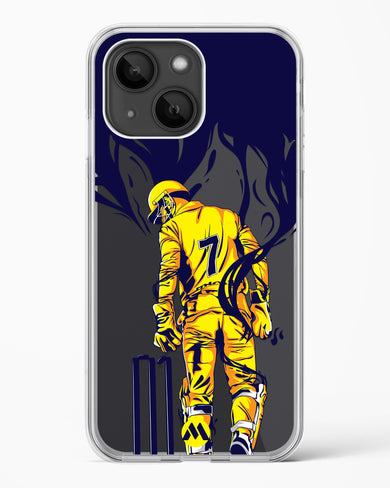 MS Dhoni Greatest Finisher Crystal Clear Transparent Case-(Apple)