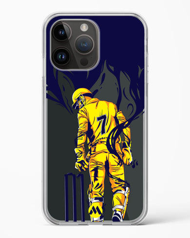 MS Dhoni Greatest Finisher Crystal Clear Transparent Case-(Apple)