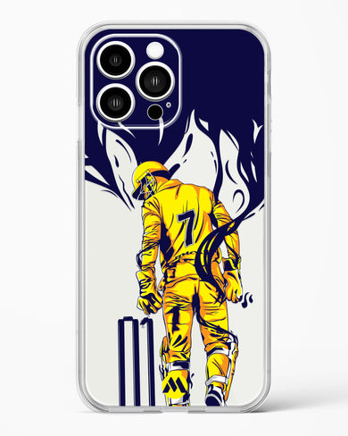 MS Dhoni Greatest Finisher Crystal Clear Transparent Case-(Apple)