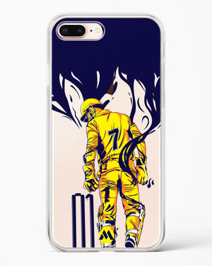 MS Dhoni Greatest Finisher Crystal Clear Transparent Case-(Apple)