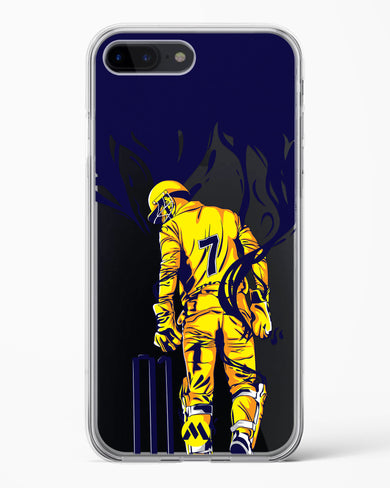 MS Dhoni Greatest Finisher Crystal Clear Transparent Case-(Apple)