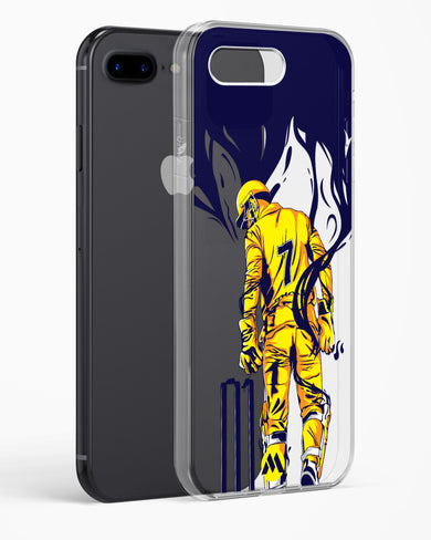 MS Dhoni Greatest Finisher Crystal Clear Transparent Case-(Apple)