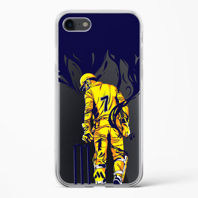 MS Dhoni Greatest Finisher Crystal Clear Transparent Case-(Apple)