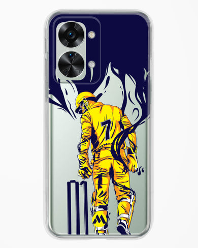 MS Dhoni Greatest Finisher Crystal Clear Transparent Case-(OnePlus)