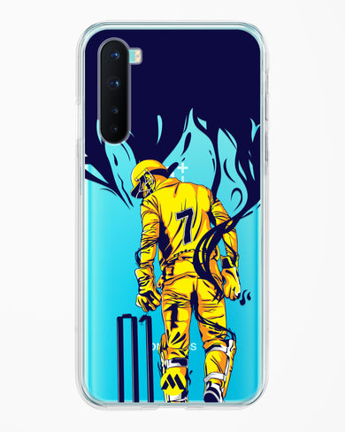 MS Dhoni Greatest Finisher Crystal Clear Transparent Case-(OnePlus)