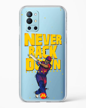 Rishabh Pant Never Back Down Crystal Clear Transparent Case-(OnePlus)