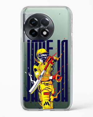 Sir Ravindra Jadeja Crystal Clear Transparent Case-(OnePlus)
