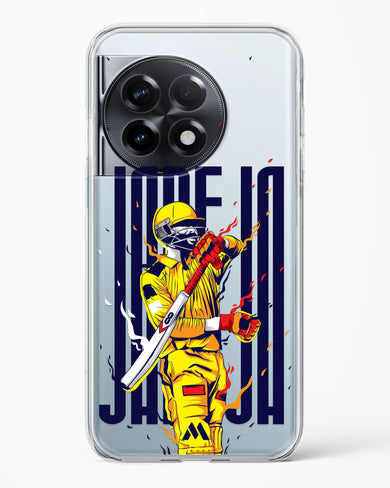 Sir Ravindra Jadeja Crystal Clear Transparent Case-(OnePlus)