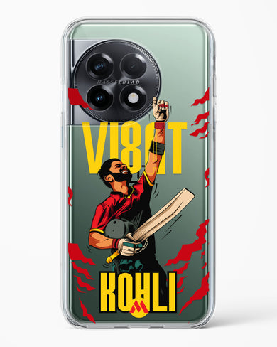 Virat King Kohli Crystal Clear Transparent Case (OnePlus)