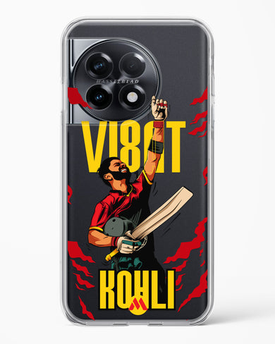 Virat King Kohli Crystal Clear Transparent Case (OnePlus)