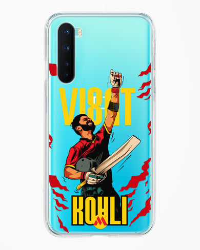 Virat King Kohli Crystal Clear Transparent Case (OnePlus)