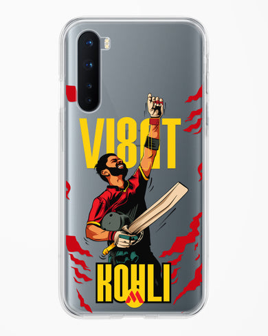 Virat King Kohli Crystal Clear Transparent Case (OnePlus)