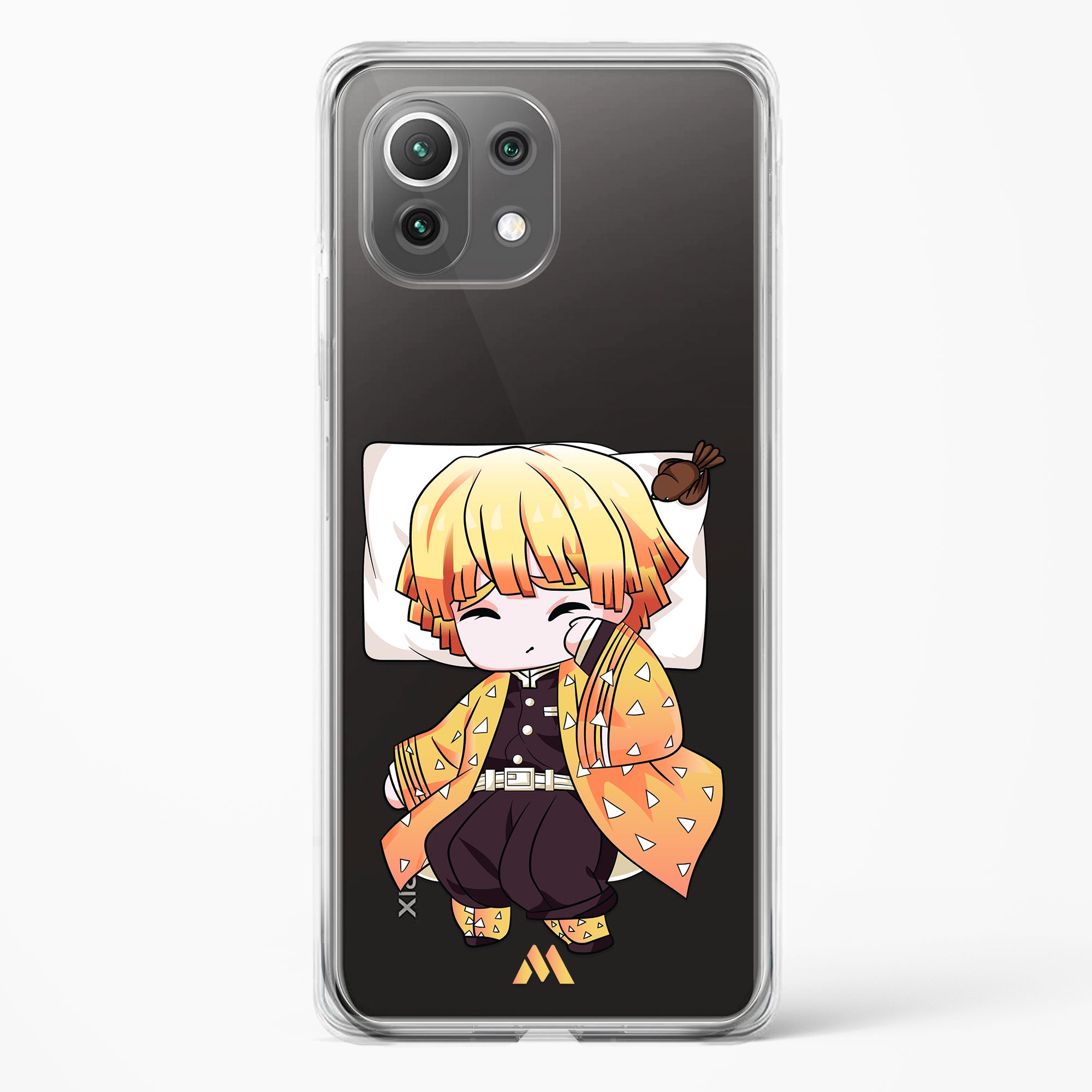 Demon Slayer Kawaii Zenitsu Crystal Clear Transparent Case (Xiaomi ...