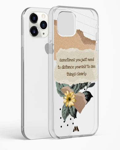 Distance Yourself Crystal Clear Transparent Case (Apple)