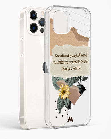 Distance Yourself Crystal Clear Transparent Case (Apple)