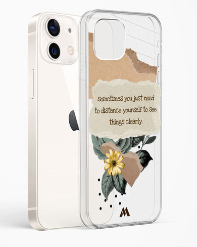 Distance Yourself Crystal Clear Transparent Case (Apple)