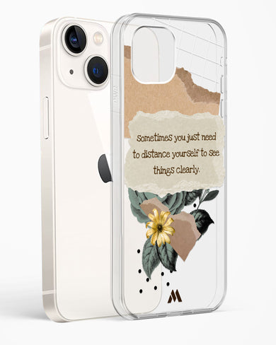 Distance Yourself Crystal Clear Transparent Case (Apple)