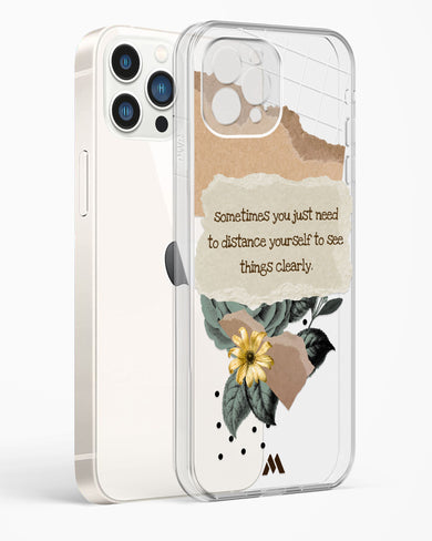 Distance Yourself Crystal Clear Transparent Case (Apple)