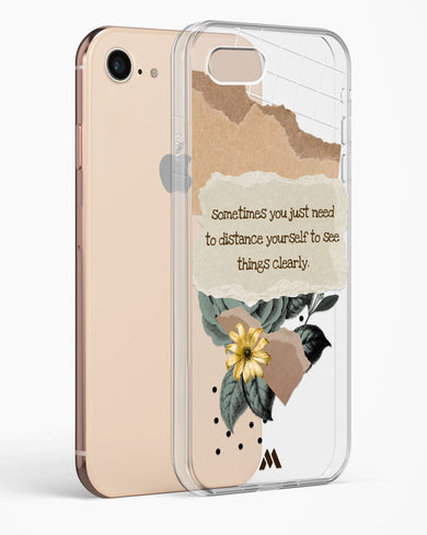 Distance Yourself Crystal Clear Transparent Case (Apple)