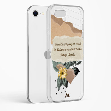 Distance Yourself Crystal Clear Transparent Case (Apple)