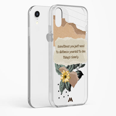 Distance Yourself Crystal Clear Transparent Case (Apple)