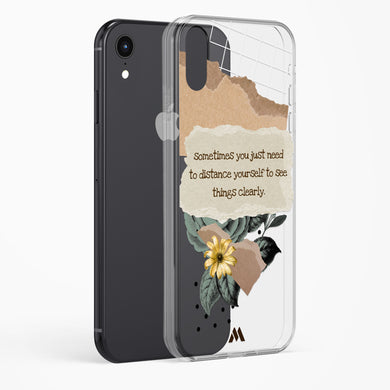 Distance Yourself Crystal Clear Transparent Case (Apple)