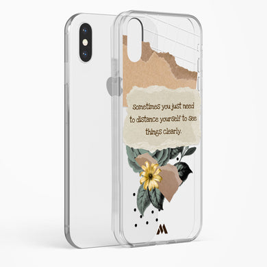 Distance Yourself Crystal Clear Transparent Case (Apple)