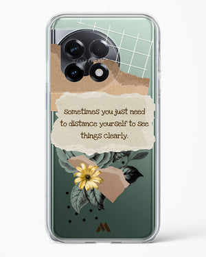 Distance Yourself Crystal Clear Transparent Case (OnePlus)