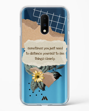 Distance Yourself Crystal Clear Transparent Case (OnePlus)