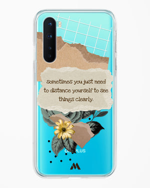 Distance Yourself Crystal Clear Transparent Case (OnePlus)
