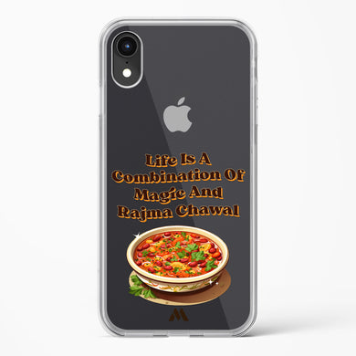 Magical Rajma Chawal Crystal Clear Transparent Case (Apple)