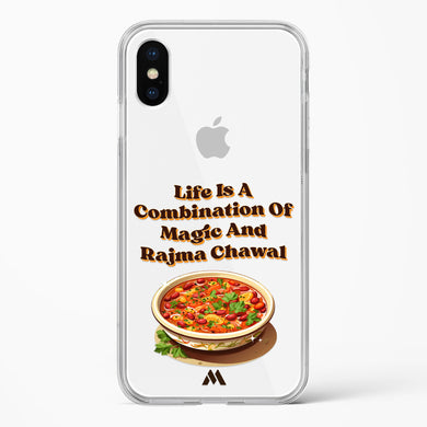 Magical Rajma Chawal Crystal Clear Transparent Case (Apple)