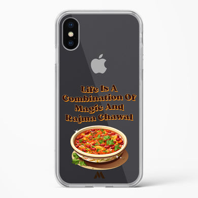 Magical Rajma Chawal Crystal Clear Transparent Case (Apple)