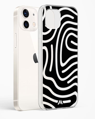 Monochrome Maze Crystal Clear Transparent Case (Apple)