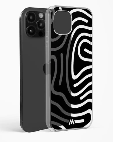 Monochrome Maze Crystal Clear Transparent Case (Apple)