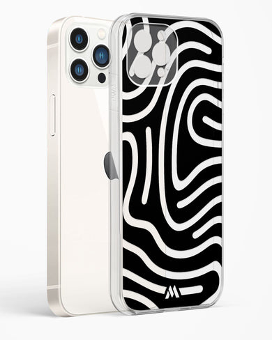 Monochrome Maze Crystal Clear Transparent Case (Apple)