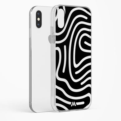 Monochrome Maze Crystal Clear Transparent Case (Apple)