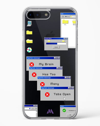 Too Many Open Tabs Crystal Clear Transparent Case (Apple)