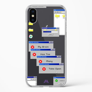 Too Many Open Tabs Crystal Clear Transparent Case (Apple)