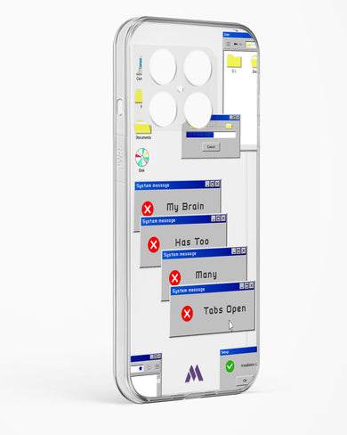 Too Many Open Tabs Crystal Clear Transparent Case (OnePlus)