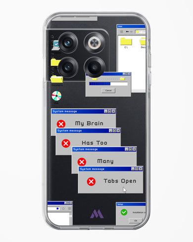 Too Many Open Tabs Crystal Clear Transparent Case (OnePlus)