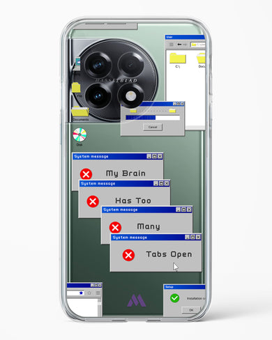 Too Many Open Tabs Crystal Clear Transparent Case (OnePlus)