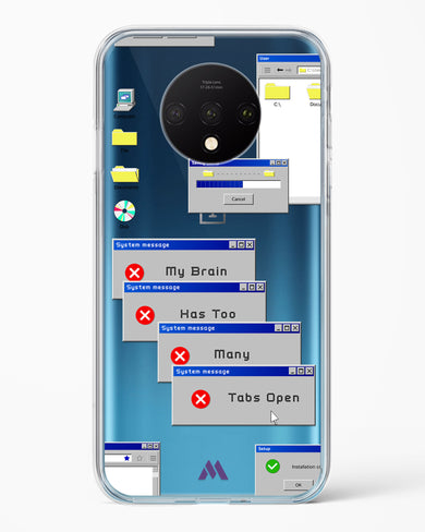 Too Many Open Tabs Crystal Clear Transparent Case (OnePlus)